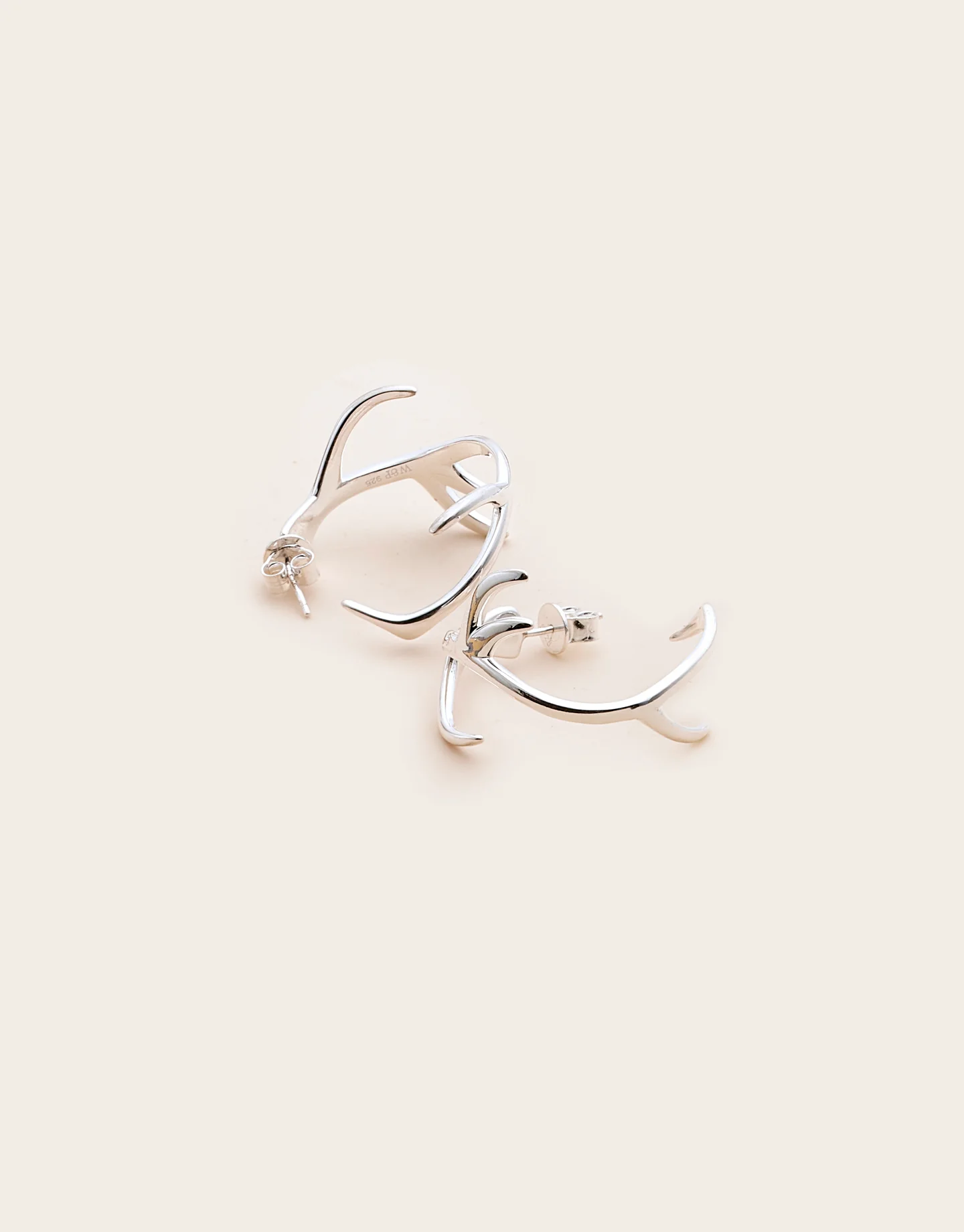 Antler Hoop Earrings - Image 3