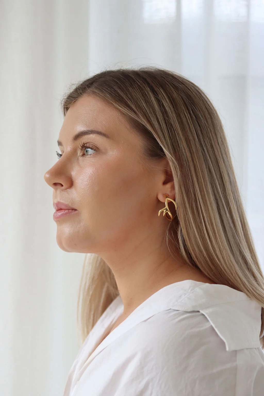 Antler Hoop Earrings - Image 5