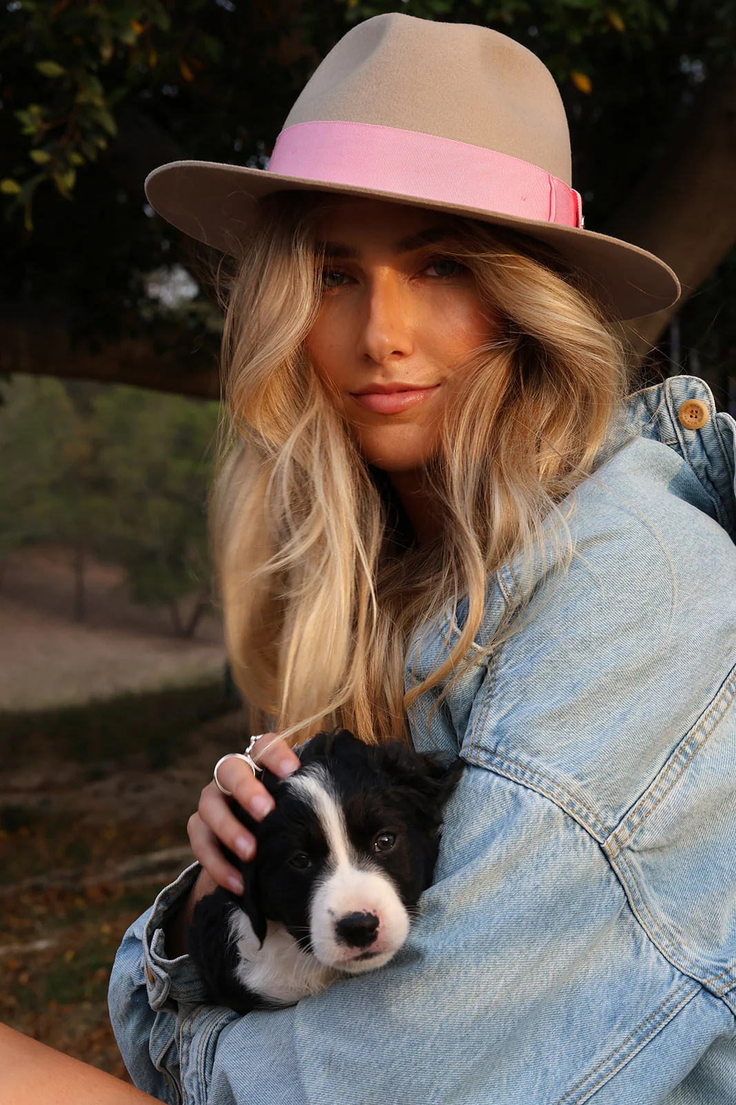 Mackenzie Candy Cream / Short brim Fedora Hat - Image 5