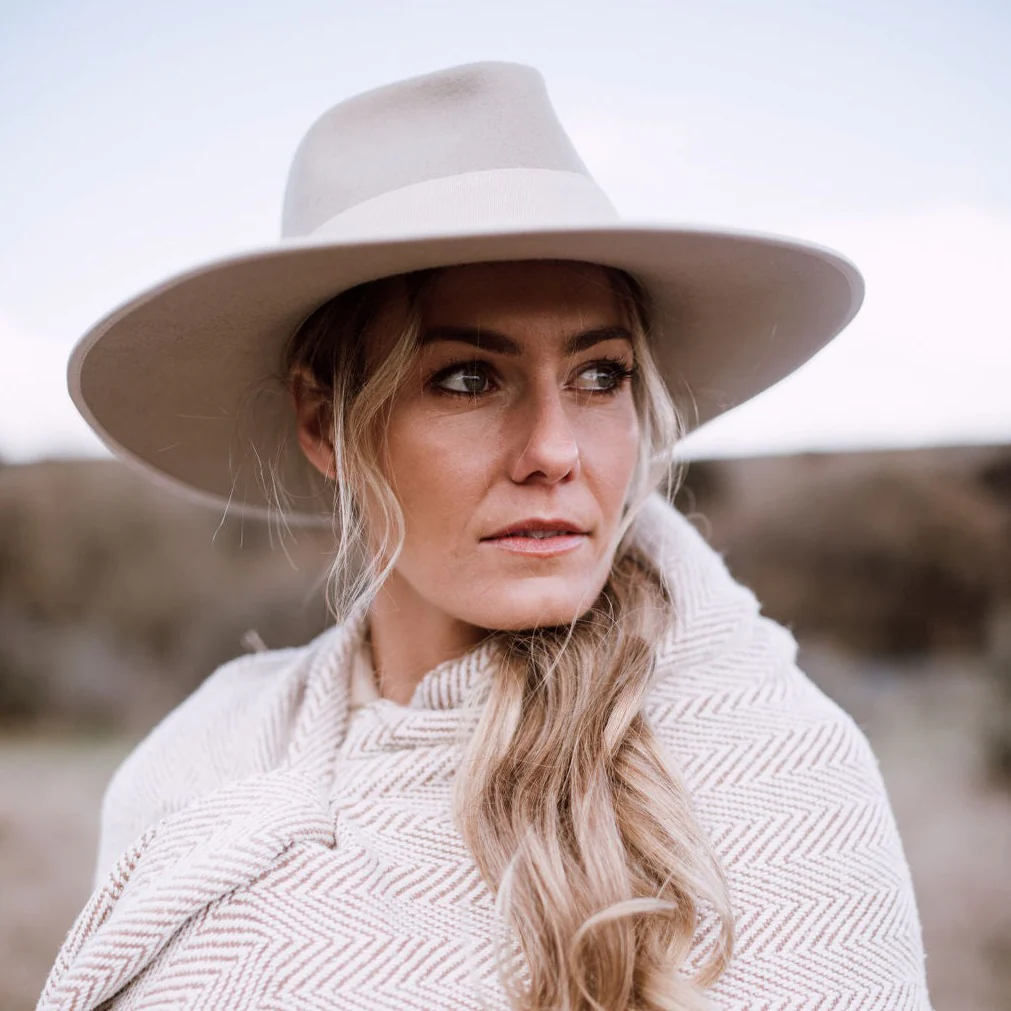 Canterbury Cream / Wide brim Fedora Hat - Image 3