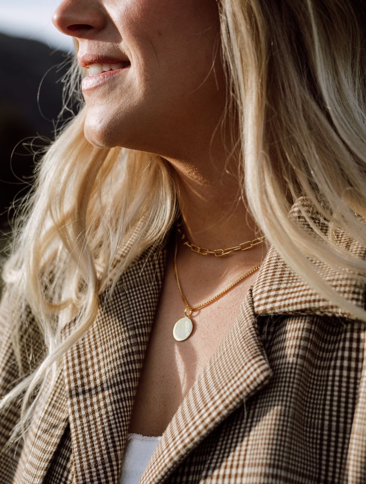 Trailblazer Engravable Round Tag Necklace - Image 5