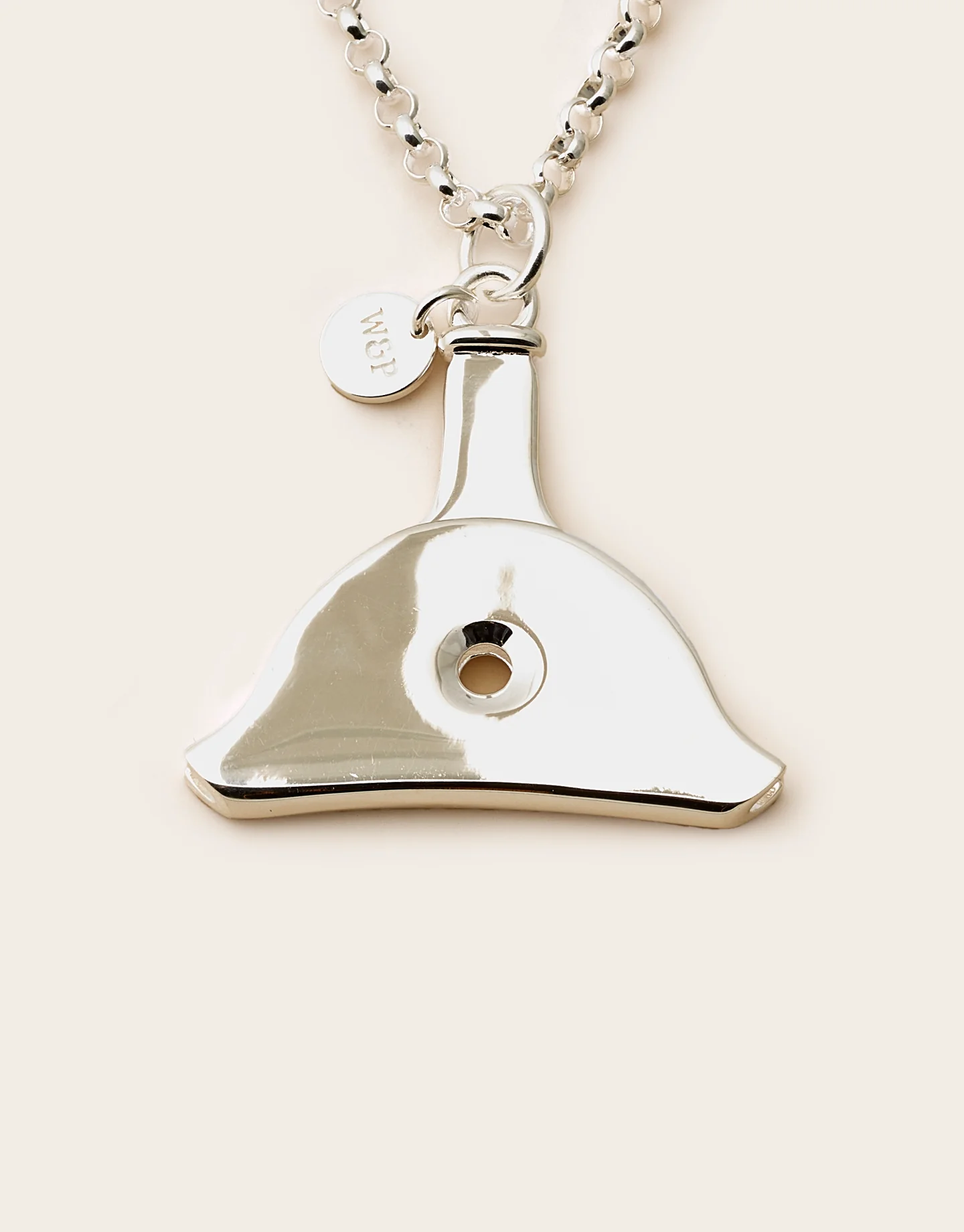 High Country Large Shepherd Whistle Necklace - 3.4mm Rolo chain - Image 3