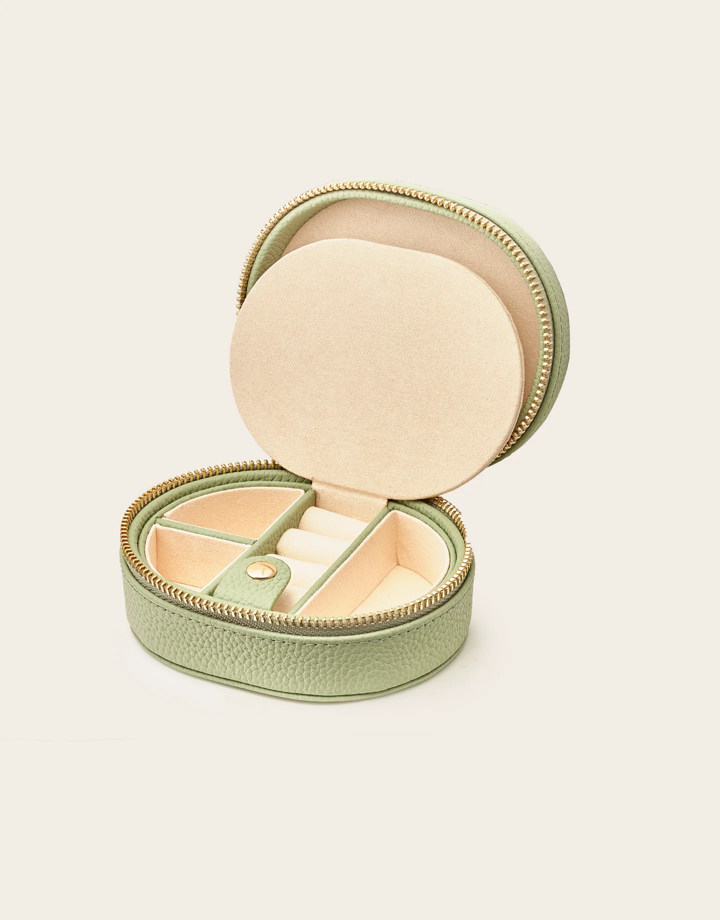 Trailblazer leather Jewellery case Mini - Green - Image 3